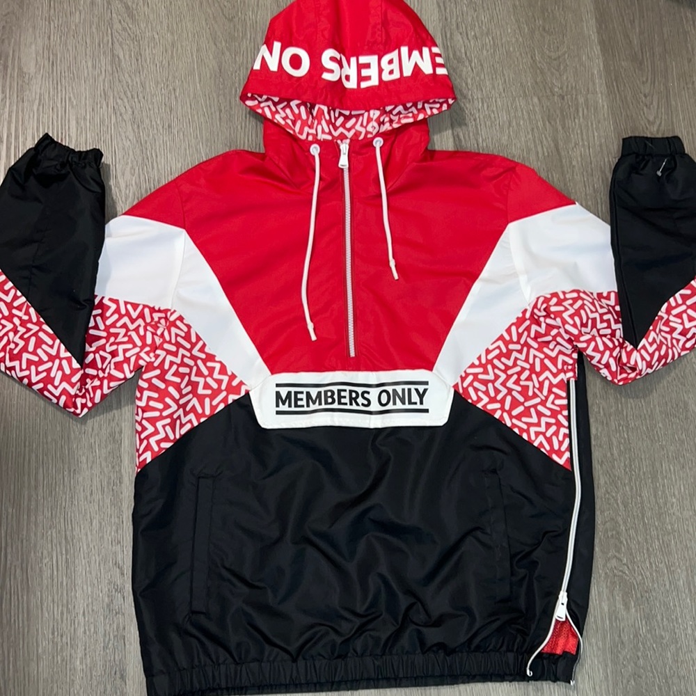 Memebership only windbreaker sz M